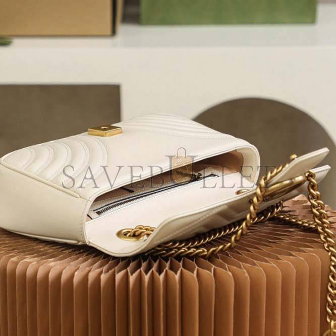 GUCCI MARMONT SMALL MATELASSE SHOULDER BAG 443497 (26*15*7cm)